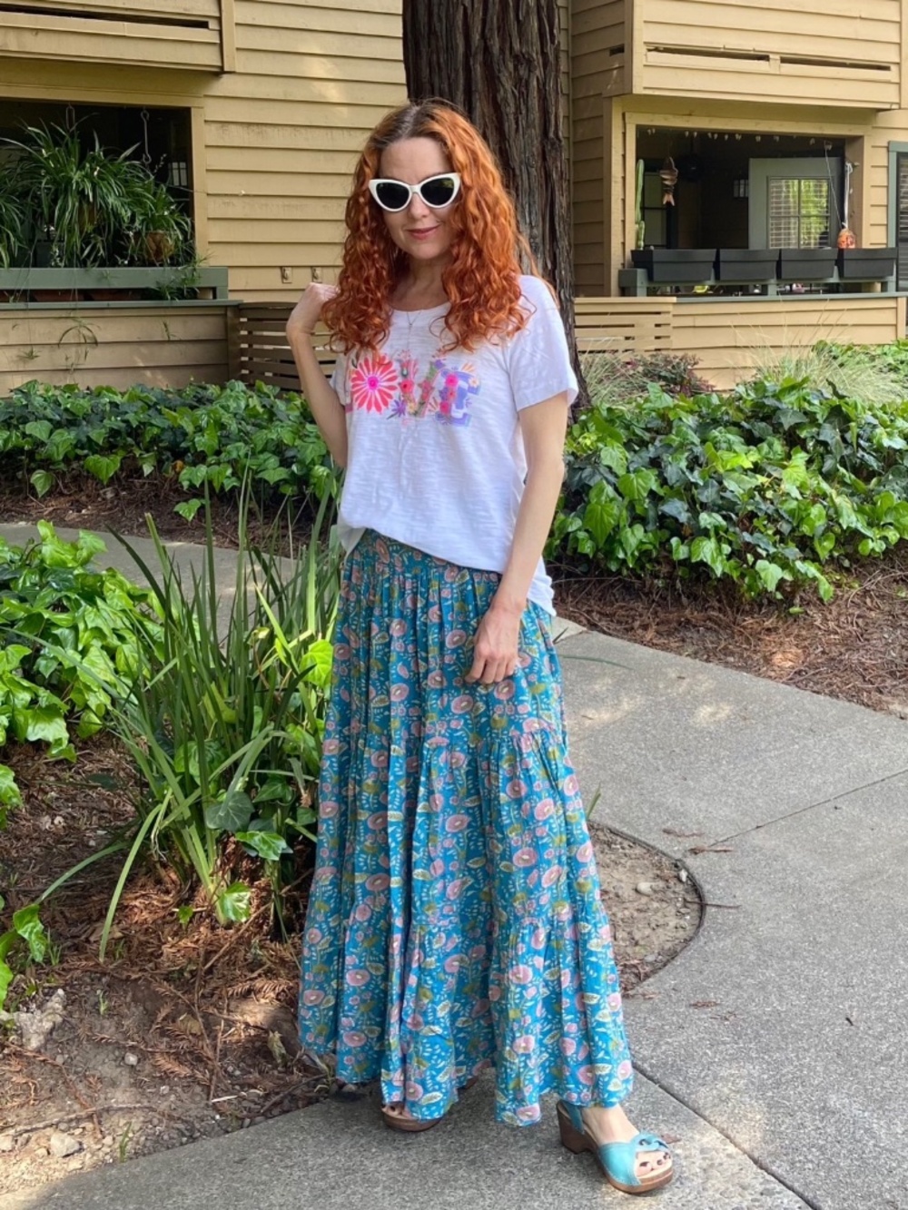 Natural Life Turquoise Hanna Convertible Maxi Skirt XS NWT